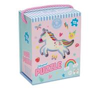 Floss & Rock Rainbow Fairy Shaped Puzzle, 12-Piece, 14 x 9.4-Inch, Multicolor