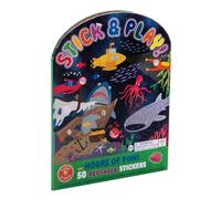 Floss & Rock Stick & Play Deep Sea, Educational Reusable Sticker Book, Fun Fold Out Scenes with Matching Stickers, Kids Activity Pack, Children 3+ years