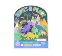 Floss & Rock Stick & Play Reuseable Sticker Book - Dinosaur Floss & Rock Multicolor