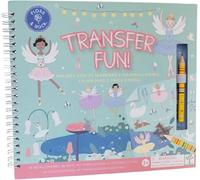 Floss & Rock - Transfer Fun Activity Book - Enchanted Theme, 150+ Transfers, 6 Colourful Scenes, 6 Doodling Pages & Pencil - Creative Craft Set for Age 3+, FSC Certified