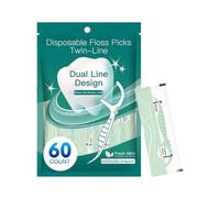 Floss Sticks - Portable Double Thread with Floss - Hygiene Accessories for Orthodontic Appliances, Home, Travel, Office, Family and