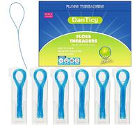 Floss Threaders, Deep Clean Dental Floss Threader for Braces, Bridges, and Implants Blue
