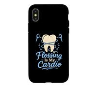 Flossing Is My Cardio Dental Hygienist Case for iPhone X/XS