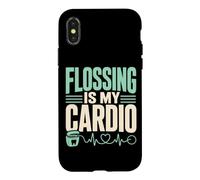 Flossing Is My Cardio Dental Hygienist Case for iPhone X/XS
