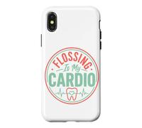 Flossing Is My Cardio Dental Hygienist Case for iPhone X/XS