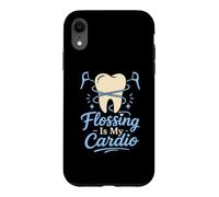 Flossing Is My Cardio Dental Hygienist Case for iPhone XR