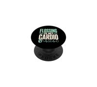 Flossing Is My Cardio Dental Hygienist PopSockets Adhesive PopGrip