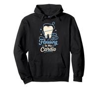 Flossing Is My Cardio Dental Hygienist Pullover Hoodie