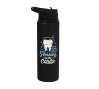 Flossing is My Cardio Dental Hygienist Stainless Steel Insulated Water Bottle