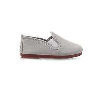 Flossy Style Kids Grey Pamplona Slip on Plimsoll (UK_Footwear_Size_System, Toddler, Numeric, Medium, Numeric_4)