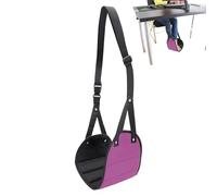 Flot Hammock Descanso Desk Foot Support Strap, Portable Hanging Leg Crib | Base and Padded, Height Adjustable Travel Under Desk or Use