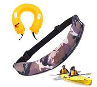 Flotation Belt - Inflatable Belt Pack,Compact Adjustable Reflective Tool with Whistle for Kayaking Fishing Outdoor Sports Men Women