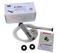 FLOTit 2.0 - No Beer Left Behind Floating Dip Tube with Double Filter Inlet (DFI) of 500/300 Micron for Always Clear Beer, Less Beer Waste and no Clogging. Made in USA.