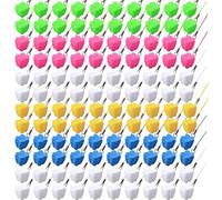 Flotory 120 Pcs Kids Tooth Savers Necklace Lost Tooth Holders MutlicolorTeeth Storage Box Container for Boys Girls Keepsake Dentist Office Goodie Bag Fillers, 5 Colors