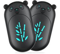 Flotstiga Hand Warmers Rechargeable 2 Pack,20Hrs Long Heating Hand Warmers Reusable,6000mAh Portable Pocket Heater Hand Warmer for Christmas,Women,Men,Golf,Hiking,Camping,Hunting Gear,Black