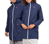 Flotte - Long Lined Waterproof Jacket - Pompidou Indigo for Men - Size XS - Navy Navy