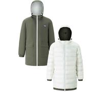 Flotte - Long reversible jacket - Varennes Kaki/Coquille for Men - Size S - Khaki Khaki S