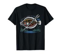 Flounder Gigging Squad Coastal Night Wading Crew Southern T-Shirt