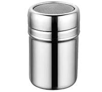 Flour Duster Shaker - Stainless Steel Mesh Lid Design, Durable Kitchen Baking Tool, Easy Dispensing Powder Shaker | 2.56x2.56x4.33 inches Dusting Sugar Cocoa Salt Spices in Coffee Desserts Pastries