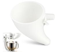 Flour Funnel for Kitchen Aid Mixer, Flour Funnel- Stand Mixer Attachment, Countess Plastic Powder for Kitchen Aid Ksm150 5 Tilt Head Stand Mixer, Stand Mixer Attachment for Egg Liquid