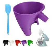 Flour Funnel for Kitchen Aid Mixer, Stand Mixer Attachment, Mess Free Guided Pouring, No-Mess Anti-Spill Design Easy Clean Durable Accessory for Baking Cooking Prep for Flour Sugar Egg Liquid