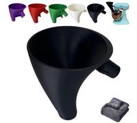 Flour Funnel for Kitchen Aid Mixer, Stand Mixer Attachment, Plastic Powder Funnel with Easy-Pour, Diameter Enables Guided Pouring for Both Flour and Egg Liquid, Easy Pouring Design(Black)