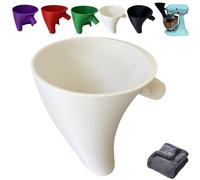 Flour Funnel for Kitchen Aid Mixer, Stand Mixer Attachment, Plastic Powder Funnel with Easy-Pour, Diameter Enables Guided Pouring for Both Flour and Egg Liquid, Easy Pouring Design(White)