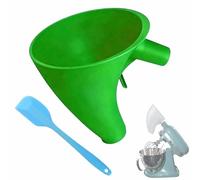Flour Funnel for Kitchen Aid Mixer, Stand Mixer Attachment, Premium Flour Funnel with Scraper Accessories Easy Use and Clean Anti-Splash Attachment for Tilt-Head Stand Baking