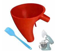 Flour Funnel for Kitchen Aid Mixer, Stand Mixer Attachment, Premium Flour Funnel with Scraper Accessories Easy Use and Clean Anti-Splash Attachment for Tilt-Head Stand Baking