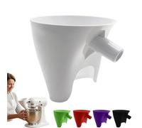 Flour Funnel for Kitchen Aid Stand Mixer, Plastic Funnel with Easy-Pour Attachment Fits KSM150 5-Quart Tilt-Head Mixers, Mess-Free Baking Accessory for Baking Essentials (A)