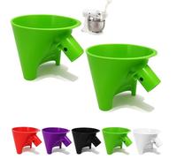 Flour Funnel for Kitchen Stand Mixer, Plastic Funnel with Easy-Pour Attachment Fits KSM150 5-Quart Tilt-Head Mixers(GREEN2PCS)