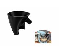 Flour Funnel for KitchenAid Mixer, Easy-Pour No-Mess Attachment, Anti-Splash Accessory, Fits Tilt-Head 4.5-5 Qt Bowls (KSM150), Durable Dishwasher-Safe Baking Tool