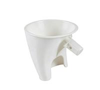 Flour Funnel for KitchenAid Mixer, Spill-Proof Stand Mixer Attachment for 4.5-5 Quart Tilt-Head Models, Baking Accessory with Angled Spout for Dry and Wet Ingredients, Dishwasher Safe - Plastic Funnel