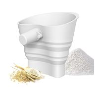 Flour Funnel for Stand Mixer,Tilt-Head Silicone Baking Tools - Anti-Splash Mixer Powder Funnel - for Sugar Egg Washes Soda Filling Jars Cookie Cooking Food Prep Restaurant Households