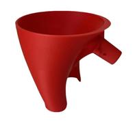 Flour Funnel Gift For Bakers Avoids Spills And Messes Stand Mixer Attachment(Red)