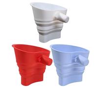 Flour Funnel, Silicone Food-Grade,Compatible for KitchenAid Stand Mixer,Leak-Proof Large Capacity, Collapsible Design, Easy to Operate, Dishwasher Safe (Red,Blue,White)