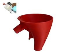 Flour Funnel Stand Mixer Attachment, Funnel Attachment for Kitchen Baking, Home Supplies for Dough Mixing Batter Tool Pastry Chefs Bread Makers Preparing Cooking Enthusiasts (Red)