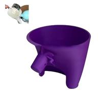 Flour Funnel Stand Mixer Attachment, Funnel Attachment for Kitchen Baking, Home Supplies for Dough Mixing Batter Tool Pastry Chefs Bread Makers Preparing Cooking Enthusiasts (Purple)