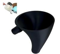 Flour Funnel Stand Mixer Attachment, Funnel Attachment for Kitchen Baking, Home Supplies for Dough Mixing Batter Tool Pastry Chefs Bread Makers Preparing Cooking Enthusiasts (Black)