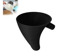 Flour Funnel-Stand Mixer Attachment, Funnel for Kitchen Aid Mixer, Splash and Dough Shield for Mixers, Prevents Spills and Messes,Enables Guided Pouring for Flour and Egg Liquid (Black)