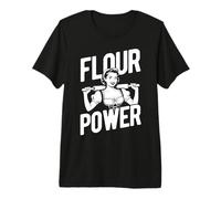 Flour Power Baking Humor Premium T-Shirt