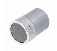 Flour Shaker 2.7×3.5 inch Large Chocolate Sugar Powder Shaker Duster with Lid Mesh Powder Flour Dredger Stainless Steel Fine Mesh for Cocoa and Craft Spice DIY Coffee Cappuccino Icing Sugar