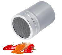 Flour Shaker, Stainless Steel Powdered Sugar Shaker Duster Spice Jars with Shaker Lids Fine Mesh Sieve Powder Seasoning Bottle for Cooking Kitchen(S)
