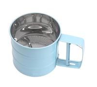 Flour Sieve - Baking Strainer | Sugar Shaker Duster | Flour Sieve | Stainless Steel Powder Strainer | Portable Coffee Strainer | Hand Press Crank Strainer for Baking Cakes, Tarts, Pastries and
