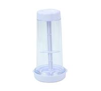 Flour Sieve, Rotary Flour Sifter Bottle Shaped Sieve Flour Fine Mesh Sifter Sieve Icing Sugar Sieve Flour Strainer Sieve Handheld Tapioca Powder Dispenser Sieve Container White