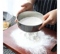 Flour Sifter 1pcs Baking Tools Stainless Steel Flour Sieve Round 40-Mesh Fine Flour Fieve for Making Bread and Snacks Essential Sieve Stainless Steel(Diameter-30cm)