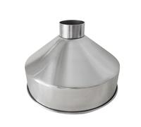 Flour Sifter 304 stainless steel large wide-bore large funnel grain food industrial refining machinery funnel 24 CM 28 CM Sieve Stainless Steel(C)