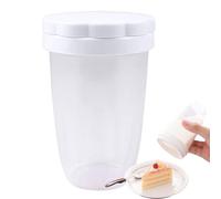 Flour Sifter Dispenser - Powder Duster with Lid, Fine Mesh Baking Tool, Multi-Purpose Shaker | Baking Kitchen Gadget, Cocoa Cornstarch Sugar Sprinkle Device for Home Dessert Cake Pastry Decoration