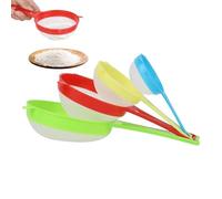 Flour Sifter - Fine Mesh Colored Strainer - Fine Mesh Shaker - for Bread Pastry Dough Frying Kitchen Food Making Cake Decorating Art Latte Coffee