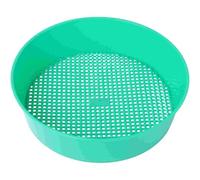 Flour Sifter,Sieve Beach Bonsai Tools Soil Sieve Garden Sand Compost Mesh Plastic Sifter Pan Gardening Digging Finding